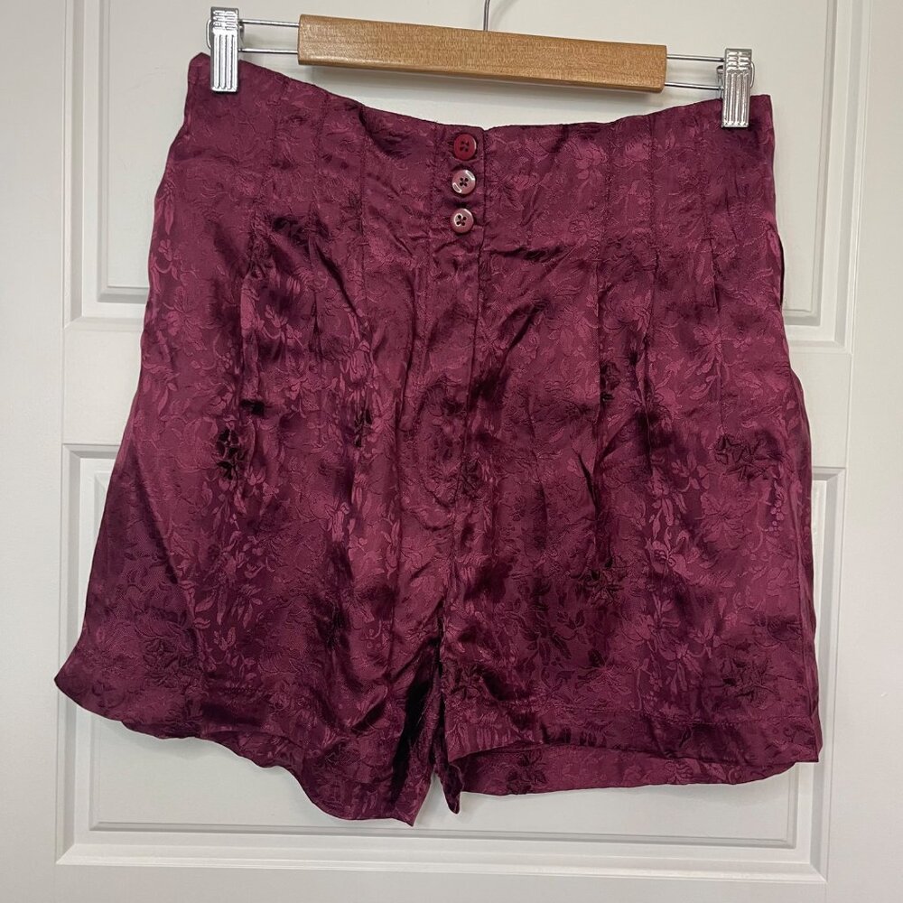 Free People Go Your Own‎ Way Jacquard Shorts Women's Medium High Rise Rayon NEW - Picture 4 of 14